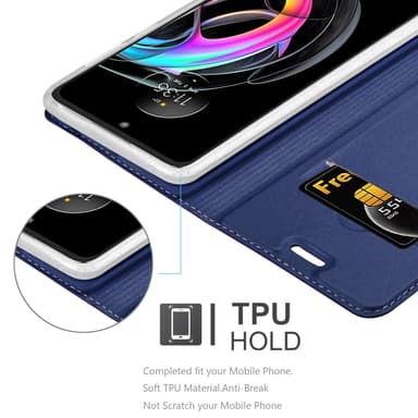 Motorola EDGE 20 LITE / FUSION Fodral Skal Case (Blå)