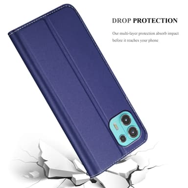 Motorola EDGE 20 LITE / FUSION Fodral Skal Case (Blå)