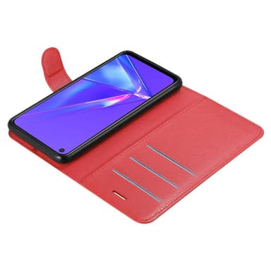 Oppo A72 Plånboksfodral Skal (Röd)