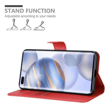 Honor 30 PRO Plånboksfodral Skal (Röd)