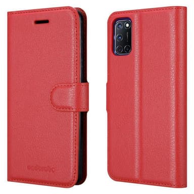 Oppo A72 Plånboksfodral Skal (Röd)