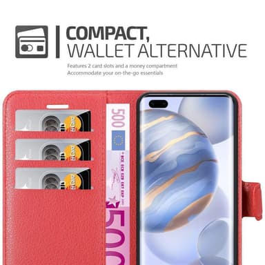 Honor 30 PRO Plånboksfodral Skal (Röd)