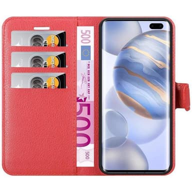 Honor 30 PRO Plånboksfodral Skal (Röd)