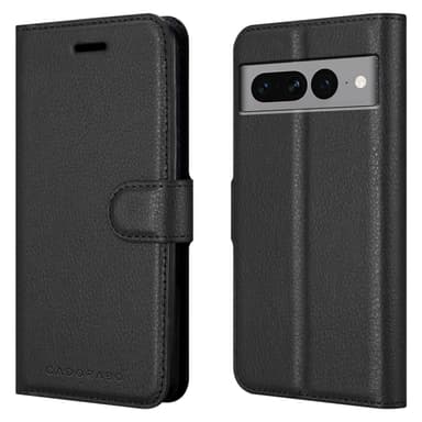 Google PIXEL 7 PRO Plånboksfodral Skal (Svart)