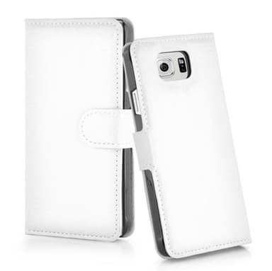 Samsung Galaxy S6 Plånboksfodral Skal (Vit)