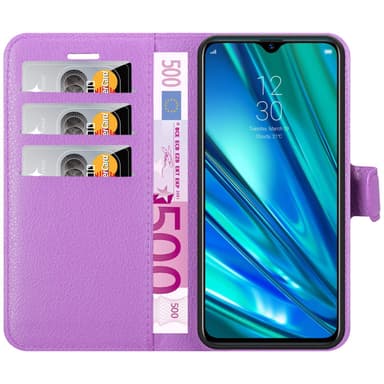 Realme 5 PRO / Realme Q Plånboksfodral Skal (Lila)