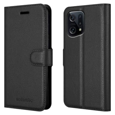 Oppo FIND X5 Plånboksfodral Skal (Svart)