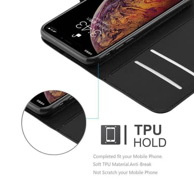 iPhone XS MAX Plånboksfodral Skal (Svart)