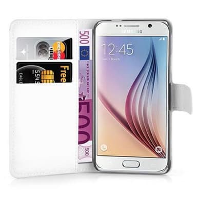 Samsung Galaxy S6 Plånboksfodral Skal (Vit)