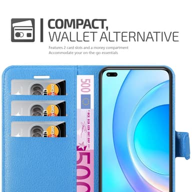 Honor 50 LITE Plånboksfodral Skal (Blå)