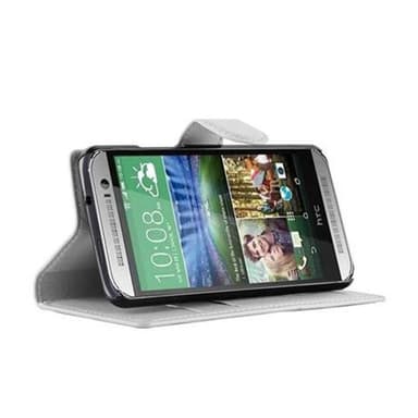 HTC ONE M8 MINI Plånboksfodral Skal (Vit)