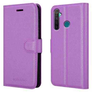 Realme 5 PRO / Realme Q Plånboksfodral Skal (Lila)