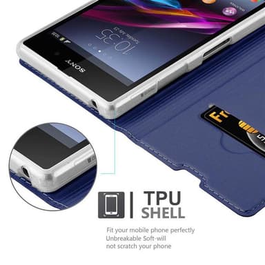 Sony Xperia Z1 Fodral Skal Case (Blå)