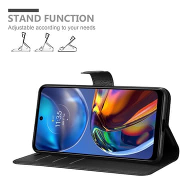 Motorola MOTO E32 4G / E32S Plånboksfodral Skal (Svart)