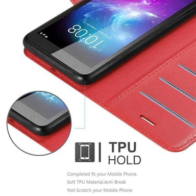 ZTE Blade A3 2019 Plånboksfodral Skal (Röd)