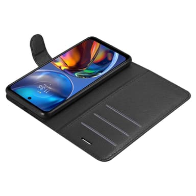 Motorola MOTO E32 4G / E32S Plånboksfodral Skal (Svart)