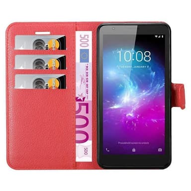 ZTE Blade A3 2019 Plånboksfodral Skal (Röd)