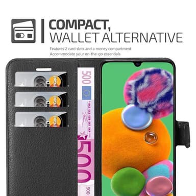 Samsung Galaxy A90 5G Plånboksfodral Skal (Svart)