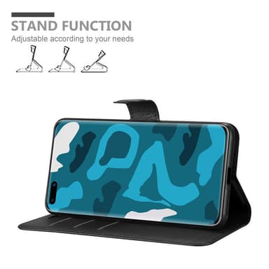 Huawei P40 Plånboksfodral Skal (Svart)