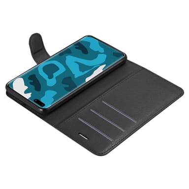 Huawei P40 Plånboksfodral Skal (Svart)