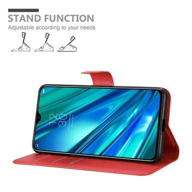 Realme 5 PRO / Realme Q Plånboksfodral Skal (Röd)