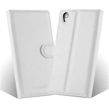 Sony Xperia Z1 Plånboksfodral Skal (Vit)