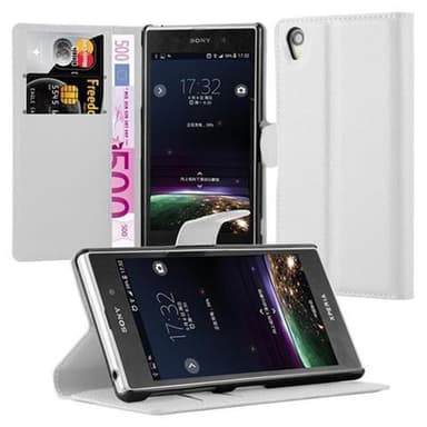 Sony Xperia Z1 Plånboksfodral Skal (Vit)