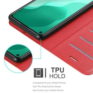 Huawei NOVA 7 SE Plånboksfodral Skal (Röd)