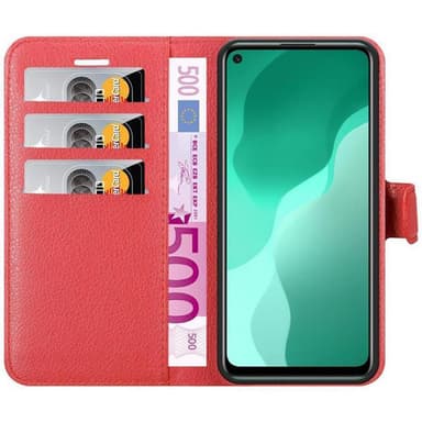 Huawei NOVA 7 SE Plånboksfodral Skal (Röd)
