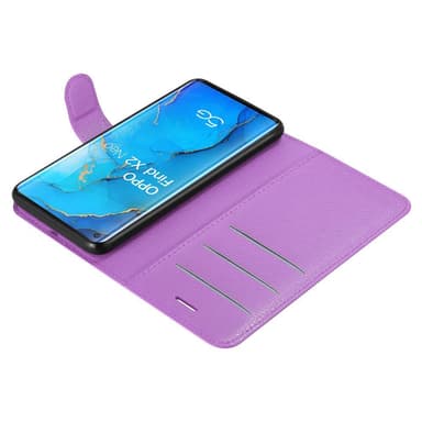 Oppo FIND X2 NEO Plånboksfodral Skal (Lila)