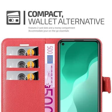 Huawei NOVA 7 SE Plånboksfodral Skal (Röd)