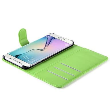 Samsung Galaxy S6 EDGE Plånboksfodral Skal (Grön)