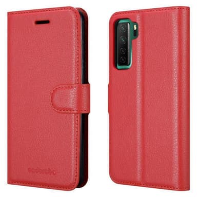Huawei NOVA 7 SE Plånboksfodral Skal (Röd)