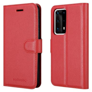 Huawei P40 PRO / P40 PRO+ Plånboksfodral Skal (Röd)