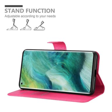 Oppo FIND X2 PRO Plånboksfodral Skal (Rosa)