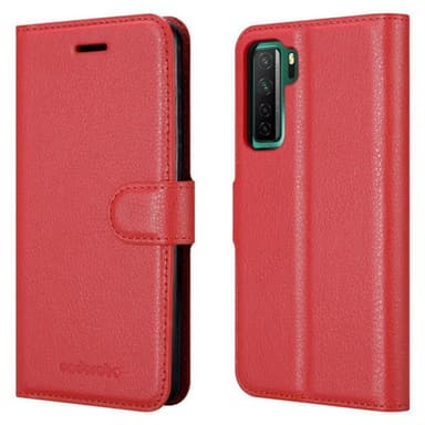 Huawei NOVA 7 SE Plånboksfodral Skal (Röd)