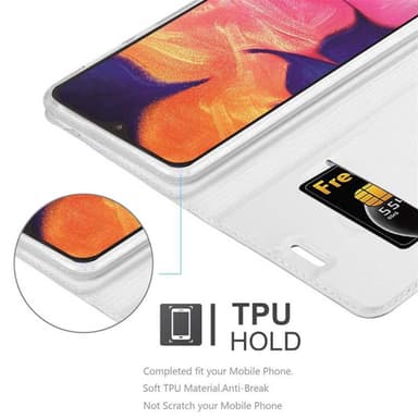 Samsung Galaxy A10 / M10 Fodral Skal Case (Silver)