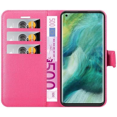 Oppo FIND X2 PRO Plånboksfodral Skal (Rosa)