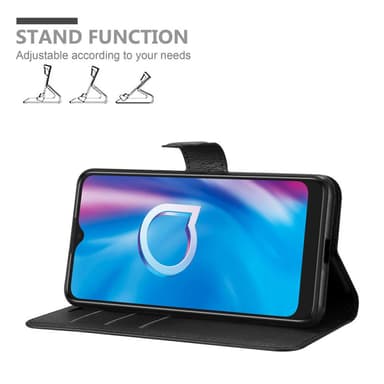 Alcatel 1S 2020 Plånboksfodral Skal (Svart)