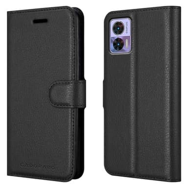 Motorola EDGE 30 NEO Plånboksfodral Skal (Svart)
