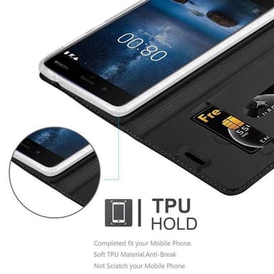 Nokia 8 2017 Fodral Skal Case (Svart)