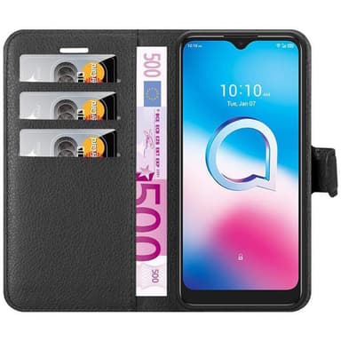 Alcatel 1S 2020 Plånboksfodral Skal (Svart)