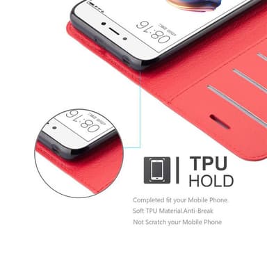 Xiaomi RedMi 5A Plånboksfodral Skal (Röd)