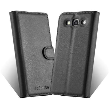 Samsung Galaxy TREND 3 Plånboksfodral Skal (Svart)