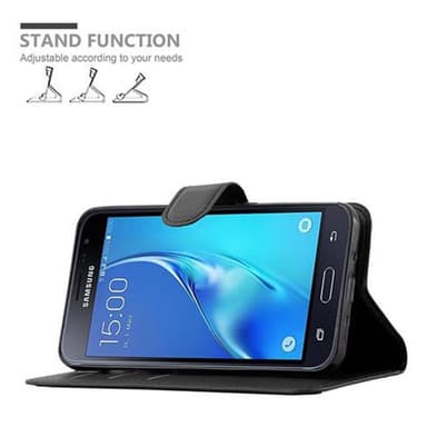 Samsung Galaxy J3 2016 Plånboksfodral Skal (Svart)