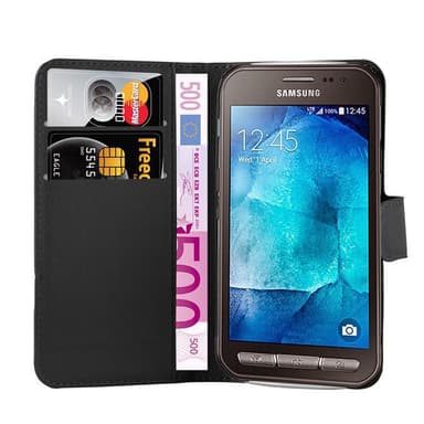 Samsung Galaxy TREND 3 Plånboksfodral Skal (Svart)