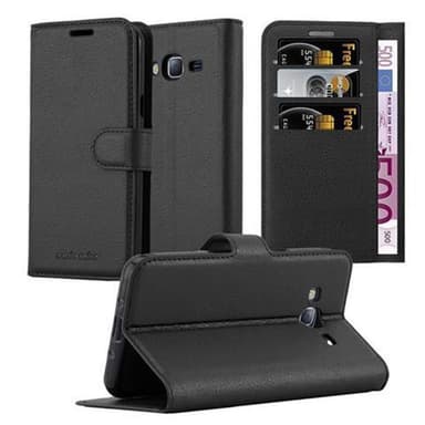 Samsung Galaxy J3 2016 Plånboksfodral Skal (Svart)