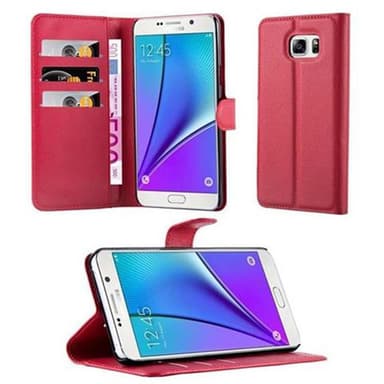 Samsung Galaxy NOTE 5 Plånboksfodral Skal (Röd)
