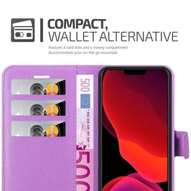 iPhone 12 PRO MAX Plånboksfodral Skal (Lila)