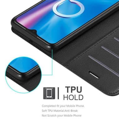 Alcatel 1S 2020 Plånboksfodral Skal (Svart)